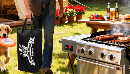 21/23in Black Upgraded Insulated BBQ Blanket for Resting Meat-BBQ Smoker Accessories Gifts for Men Dad Husband-Air Fryer/Kitchen/Camping/Baking/Party Essential-Bag for Brisket/Steak/Pork Shoulder/Turkey