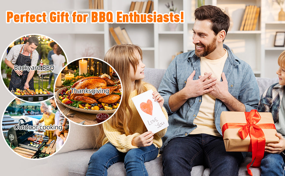 21/23in Black Upgraded Insulated BBQ Blanket for Resting Meat-BBQ Smoker Accessories Gifts for Men Dad Husband-Air Fryer/Kitchen/Camping/Baking/Party Essential-Bag for Brisket/Steak/Pork Shoulder/Turkey