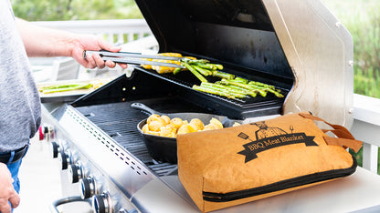 BBQ Blanket for Resting Meat,Smoker Meat Resting Blanket, Rusable Smoker Grilling Meat Insulated Resting Bag with Wide Mouth for Large Brisket/Beef/Pork Shoulders/Turkeys