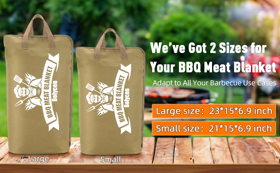 21/23in Beige Upgraded Insulated BBQ Blanket for Resting Meat-BBQ Smoker Accessories Gifts for Men Dad Husband-Air Fryer/Kitchen/Camping/Baking/Party Essential-Bag for Brisket/Steak/Pork Shoulder/Turkey