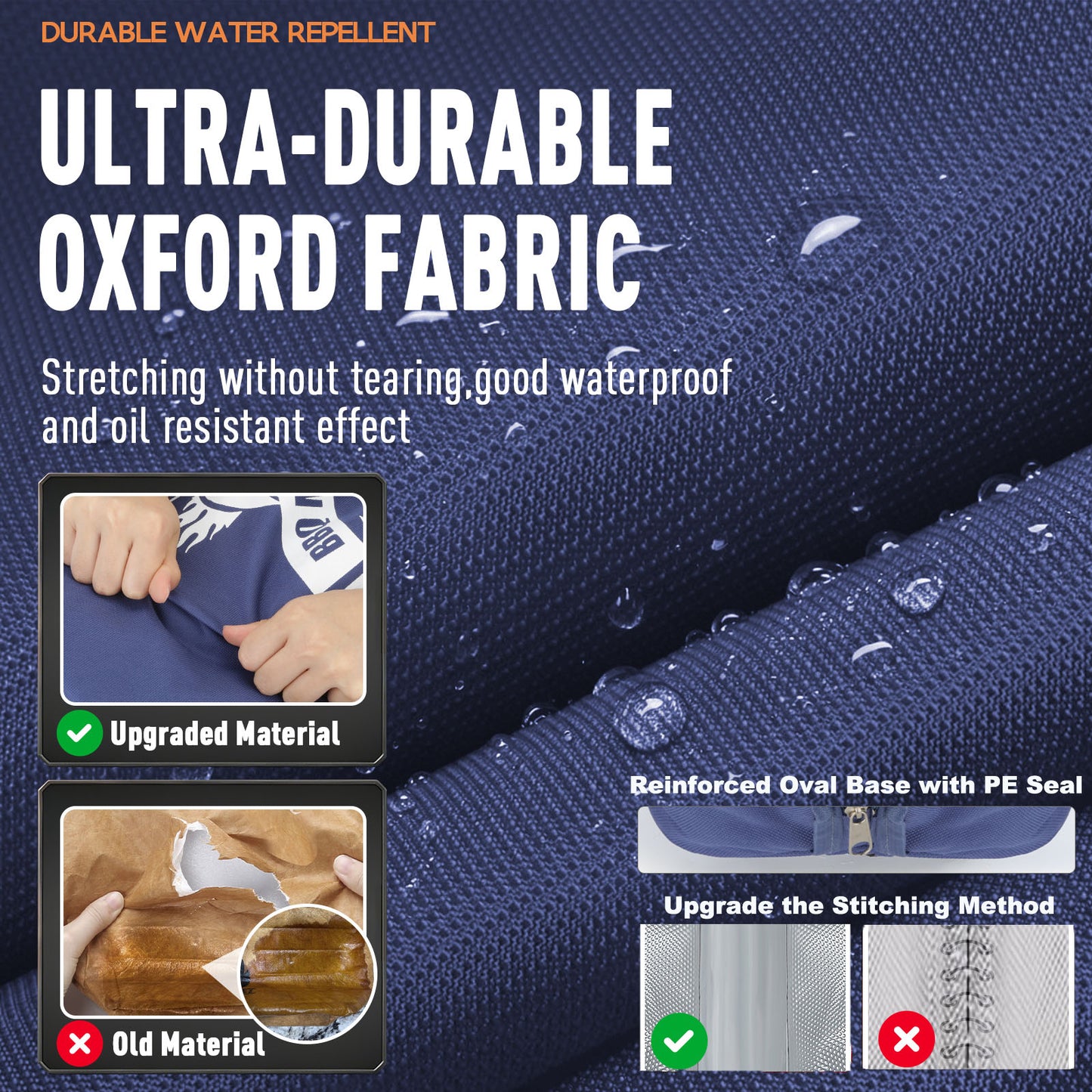 21/23in Blue Upgraded Insulated BBQ Blanket for Resting Meat-BBQ Smoker Accessories Gifts for Men Dad Husband-Air Fryer/Kitchen/Camping/Baking/Party Essential-Bag for Brisket/Steak/Pork Shoulder/Turkey