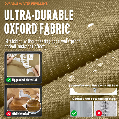 21/23in Beige Upgraded Insulated BBQ Blanket for Resting Meat-BBQ Smoker Accessories Gifts for Men Dad Husband-Air Fryer/Kitchen/Camping/Baking/Party Essential-Bag for Brisket/Steak/Pork Shoulder/Turkey