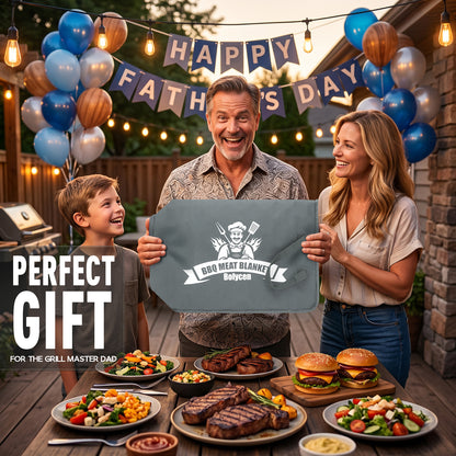 21/23in Gray Upgraded Insulated BBQ Blanket for Resting Meat-BBQ Smoker Accessories Gifts for Men Dad Husband-Air Fryer/Kitchen/Camping/Baking/Party Essential-Bag for Brisket/Steak/Pork Shoulder/Turkey