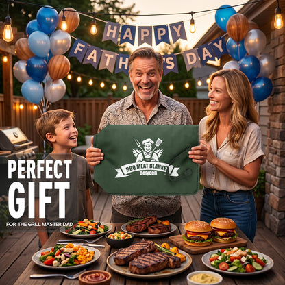 21/23in Green Upgraded Insulated BBQ Blanket for Resting Meat-BBQ Smoker Accessories Gifts for Men Dad Husband-Air Fryer/Kitchen/Camping/Baking/Party Essential-Bag for Brisket/Steak/Pork Shoulder/Turkey