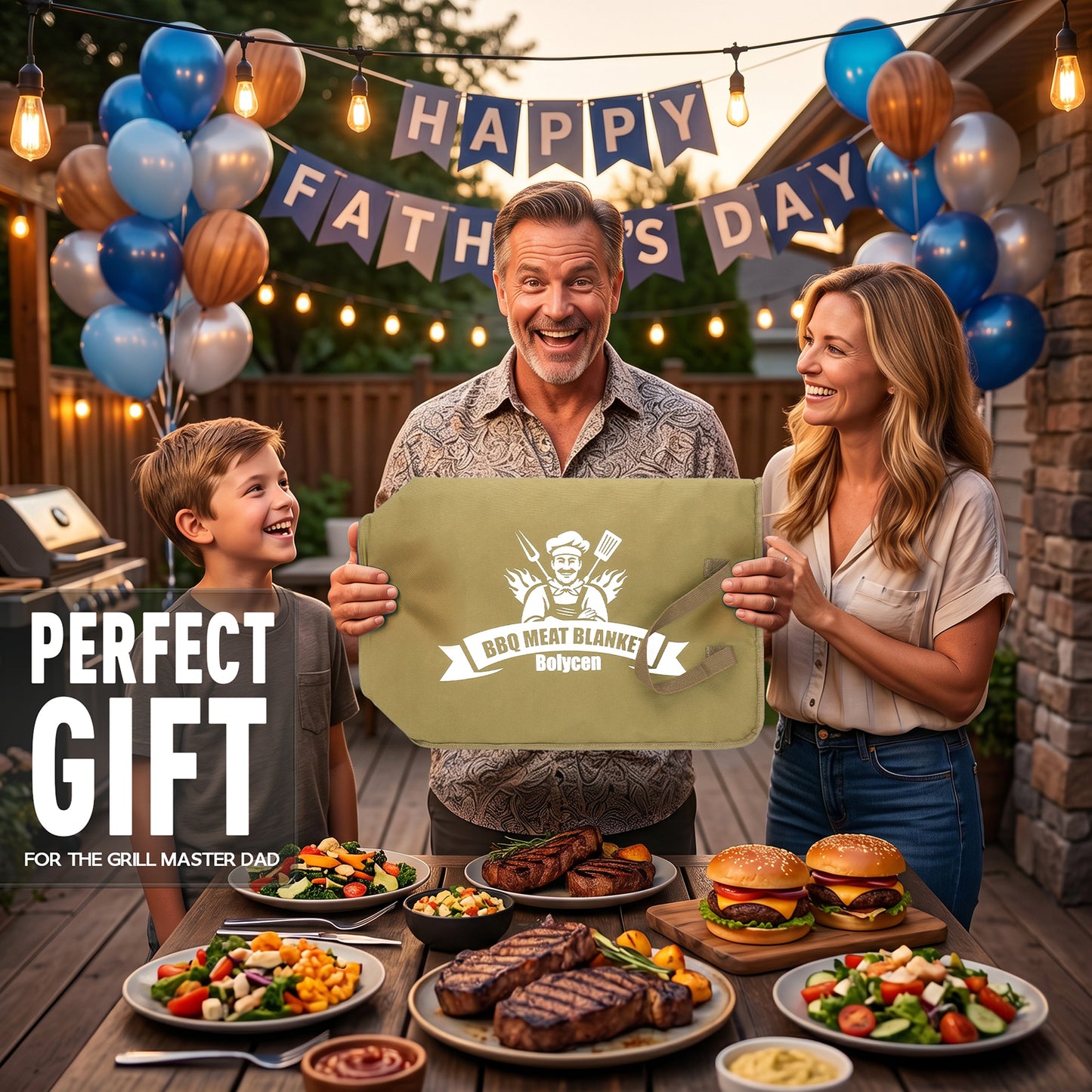 21/23in Beige Upgraded Insulated BBQ Blanket for Resting Meat-BBQ Smoker Accessories Gifts for Men Dad Husband-Air Fryer/Kitchen/Camping/Baking/Party Essential-Bag for Brisket/Steak/Pork Shoulder/Turkey