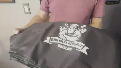 21/23in Black Upgraded Insulated BBQ Blanket for Resting Meat-BBQ Smoker Accessories Gifts for Men Dad Husband-Air Fryer/Kitchen/Camping/Baking/Party Essential-Bag for Brisket/Steak/Pork Shoulder/Turkey